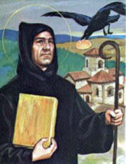 St. Benedict and the raven