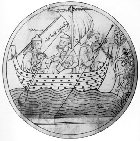 Guthlac sails to Crowland